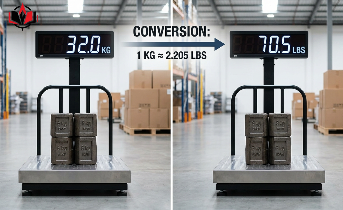 How Many Pounds is 32 kg